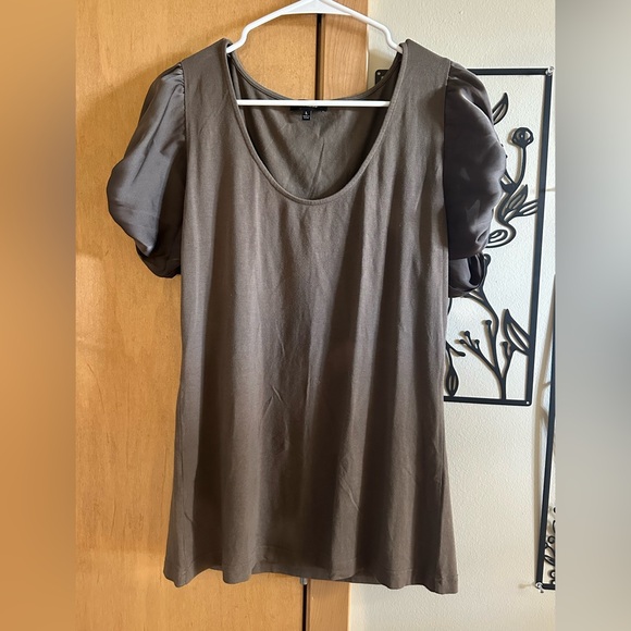 Express Tops - Express Army Green Bow Sleeve Blouse